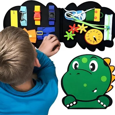 Image de Montessori Aufgabenheft für Kinder Lernspielzeug Dinobook ab 2 Jahren