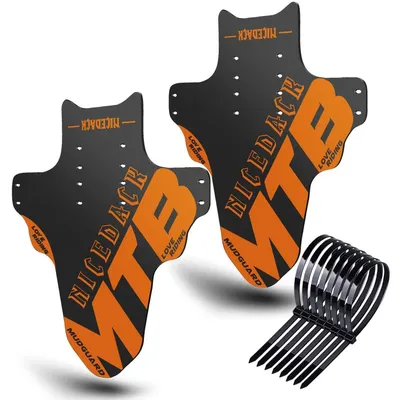 Produktbild von Schutzbleche Mountainbike 2 Stück Orange für 20-29 Zoll MTB Vorne Hinten