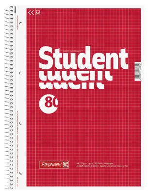 Produktbild von BRUNNEN Collegeblock Student 1067928 DIN A4 80Bl. Lin28 kariert