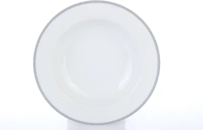 Produktbild von Thun 1794 Opal, tiefer Teller, 22 cm, tschechisches Porzellan, Spitze, grau Thun