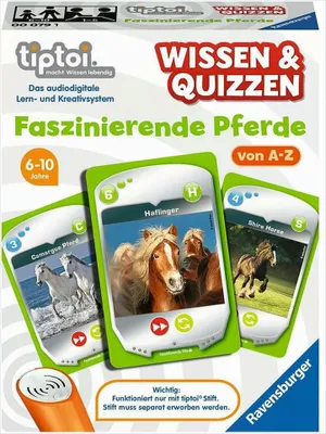 Produktbild von tiptoi Wissen und Quizzen: Faszinierende Pferde, Brettspiel, Bildend, 6 Jahr(e)