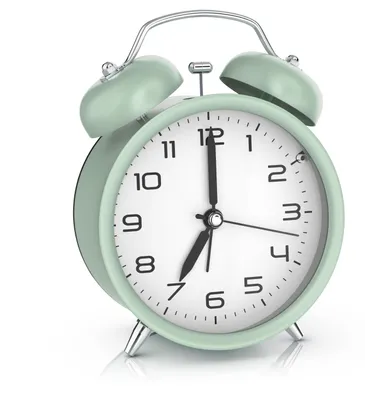 Imagen del producto de RELOJ DESPERTADOR BEARWARE, analógico, redondo, con luz, estilo retro, con alarma de campana potente para personas que duermen profundamente. Fácil de usar, con esfera blanca, iluminado, sin tictac, diseño vintage