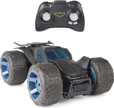 Obrázok produktu pre DC Comics Stunt Force Batmobile, Auto, 4 rok / roky, AAA, Plast, Čierna, Modrá