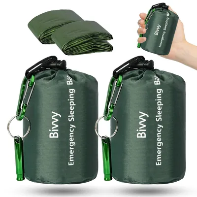 Produktbild von Notfall-Biwaksack und Thermodecke-Set für Outdoor-Aktivitäten