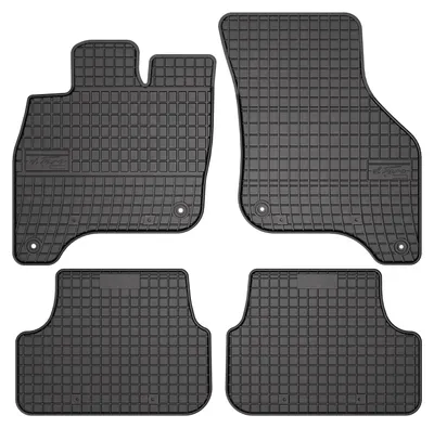 Produktbild von Gummi-Fußmatten für Volkswagen e-Golf 2014-2019 (Schrägheck) – 4-tlg, Schwarz, passgenau