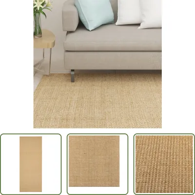 Obrázok produktu pre The Living Store Teppich Natur Sisal 100x250 cm