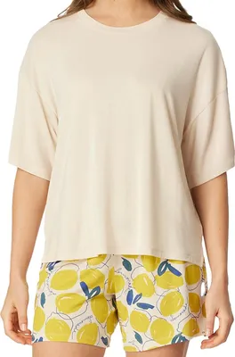 Produktbild von Schiesser Damen Schlafanzug kurz Gr. 38  pearl