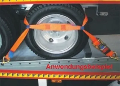 Produktbild von 4 upevňovacie popruhy 50 mm na prepravu automobilov na zabezpečenie kolies 2500/5000 daN
