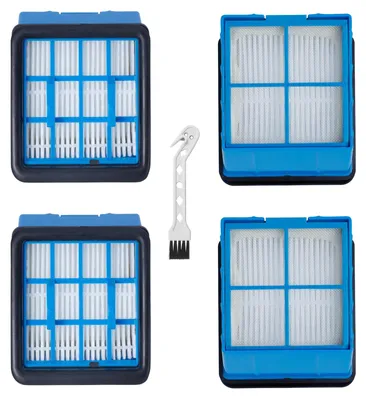 4 HEPA-Filter + Bürste für BISSELL CrossWave OmniForce