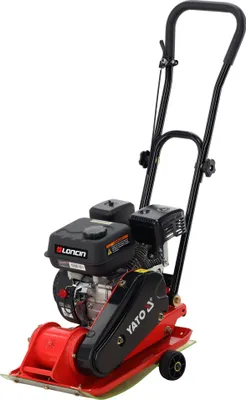 Productafbeelding van Trilplaat met Loncin-motor van 6,5 pk en rubbermat van 530 x 350 mm