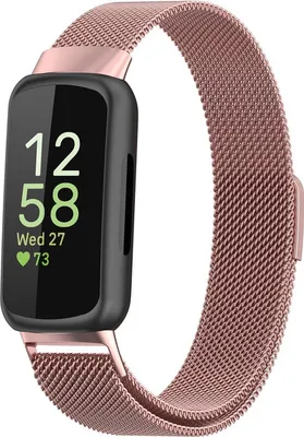 Imagen del producto de Jumada – Pulsera tipo milanese – compatible con Fitbit Inspire 3 – color rosa