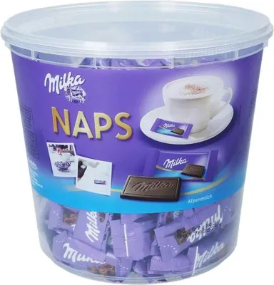Produktbild von Milka 1226695005 Schokotäfelchen NAPS - Alpenmilch