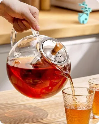 Produktbild von Gläserner Teekessel - Wärmebeständig - 1,8 Liter - Borosilicatglas