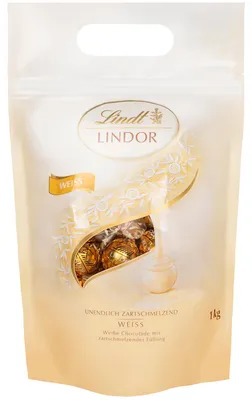 Obrázok produktu pre Lindt Lindor White 78 kusov - 1 kg vrecko