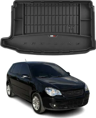 Image de OMAC Bac de coffre en caoutchouc pour VW Polo 2001-2009 TPE Bac de coffre noir