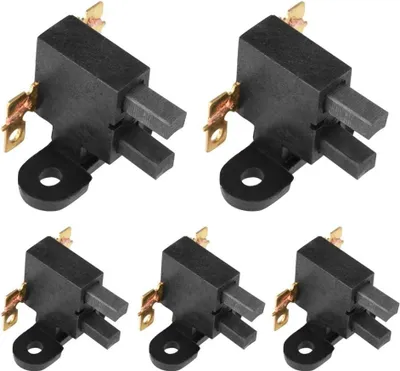 Obrázok produktu pre Sady uhlíkových kefiek pre benzínové generátory, 5 kusov, vhodné pre generátory s výkonom 2 kW - 3 kW, model 168F. Kvalitná sada uhlíkových kefiek pre benzínové generátory