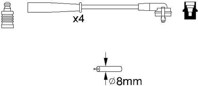 Produktbild von Bosch Zündleitungssatz  0 986 356 887