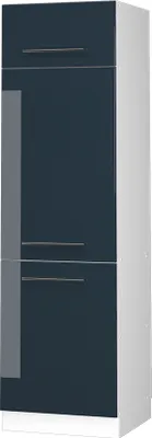 Image de Armoire pour frigo Vicco Fame-Line Bleu foncé brillant 60cm, Model 49570