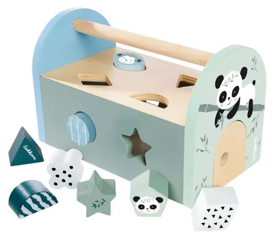 Produktbild von Eichhorn Steckbox 100003807 - für Kinder ab 1 Jahr, Motorik- und Raumwahrnehmung