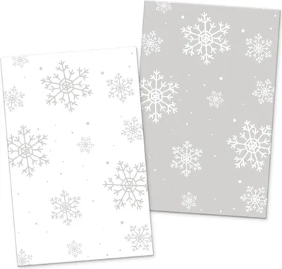 Produktbild von itenga 24x Geschenkkarten Muster Schneeflocken (Visitenkartengröße)