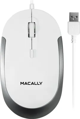Produktbild von Macally - Rato DynaMouse USB (bílá/stříbrná)