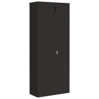 Image de Classeur noir 90x40x220 cm acier