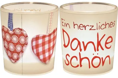 Produktbild von Windlicht 'Ein herzliches Dankeschön'