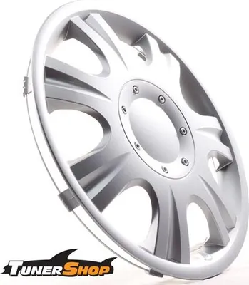 Immagine prodotto di 4 copricerchi Tunershop 15 pollici Ibiza argento compatibile con Audi Daewoo Hyundai Lexus Nissan Seat Toyota