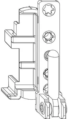 Produktbild von Maco Ecklager DT130 12/18 links Verkehrsweiß RAL 9016 - S