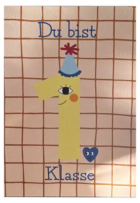 Produktbild von coopz Einschulungskarte- Du bist 1. Klasse, Farbe:gelb