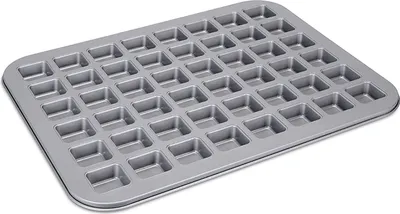 Produktbild von Städter We Love Baking Brownie Konfekt, Backform, Backblech, Kuchenform, Brownieform, Metall, 40 x 31 cm, 661103