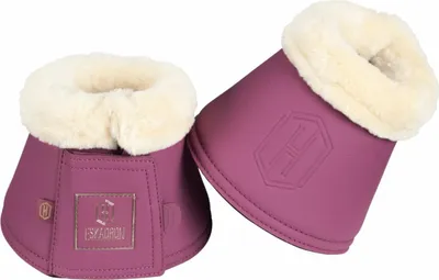 Produktbild von Eskadron HERITAGE Hufglocken " FAUX LEATHER FF " Sprungglocken, 1 Paar Größe - M Farbe - wildberry