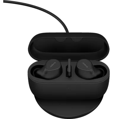 Produktbild von Jabra Evolve2 Buds UC 20797-989-989 - True Wireless-Kopfhörer mit Mikrofon - im Ohr - Bluetooth - aktive Rauschunterdrückung - Adapter USB-A via Blue