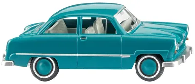Productafbeelding van Modelauto Ford Taunus 12M, waterblauw, uit 1952.
