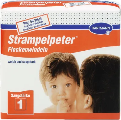 Immagine prodotto di Pannolini Strampelpeter fluff assorbenti 1, 56 pannolini