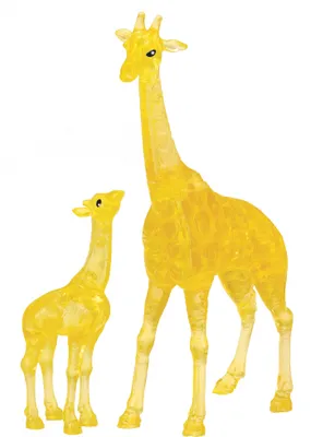 Produktbild von HCM KINZEL 3D Kristallpuzzle Giraffe mit Baby 38 Teile