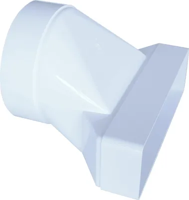 Produktbild von Rohradapter Flachkanal zu Rundkanal Flat PVC 60-204