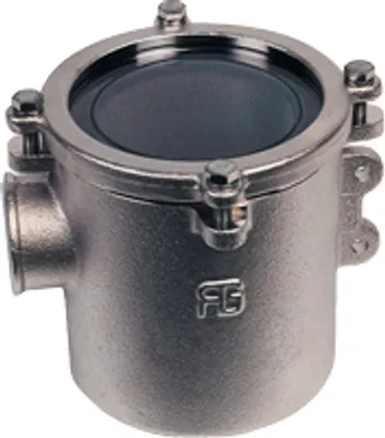 Immagine prodotto di Allpa rivestito in nichel Filtro per acqua di raffreddamento in bronzo (robusto) con filtro in acciaio inox 316, 2-1/2", H=243mm, 42600l/ora