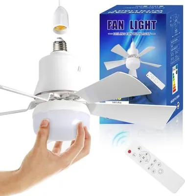 Produktbild von UMIKK Deckenlüfter LED LED LICHTHENOTE CONTROLLE, Schlafzimmer Dimmbare Lampe, Wohnzimmer,
