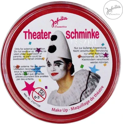 Produktbild von Max Bersinger 837-09-002, Theater-Make-up-Herstellungsset für Kinder, Rot