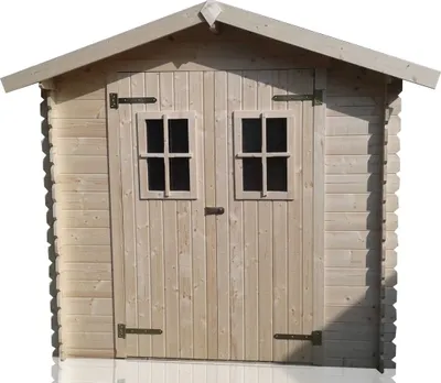 Produktbild von Gartenhaus Linz 3 - 2,26 x 2,78 Meter aus 19 mm Blockbohlen
