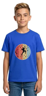 Produktbild von Spreadshirt Bouldern Klettern Kletterhalle Geschenke Für Boulderer Teenager T-Shirt, 152/164 (12-14 Jahre), Royalblau