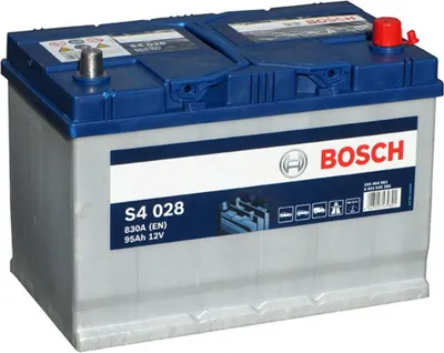 Produktbild von Bosch S4, 95 Ah, 12 V, 830 A, Auto, B01, Blau, Weiß