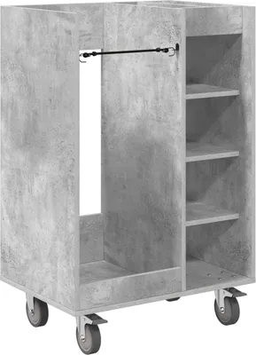 Obrázek produktu pro vidaXL Golfová skříňka s kolečky Uni Concrete Grey 65 x 45 x 98 cm