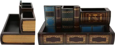 Produktbild von Vintage Holz Stiftehalter - Etui