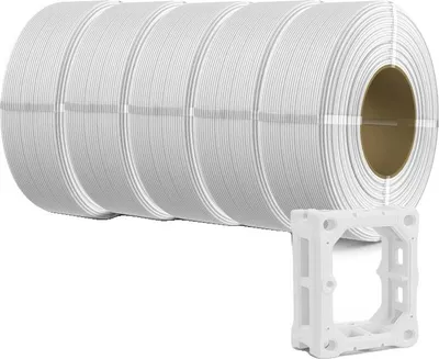 Immagine prodotto di Filamento PLA, diametro 1,75 mm, compatibile con la maggior parte delle stampanti FDM, PLAplus bianco
