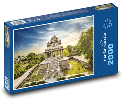 Zdjęcie produktu dla Puzzle 2000 Zabytki historyczne Radżastanu - martinpuzzle