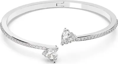 Zdjęcie produktu dla Swarovski - Swarovski 5535289 - Attract Soul Bangle Heart - Srebrne zapięcie - Bransoletka - Duży rozmiar