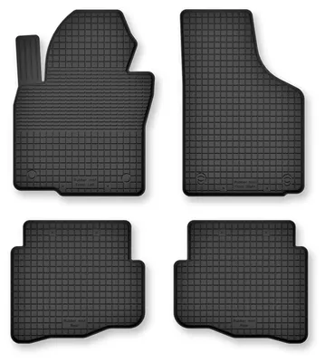 Produktbild von Gummi-Fußmatten für Mitshubishi Pajero III 1999-2006 – 4-tlg, Schwarz, Semi-Universal, angepasst – Wielganizator Semi-Universal
