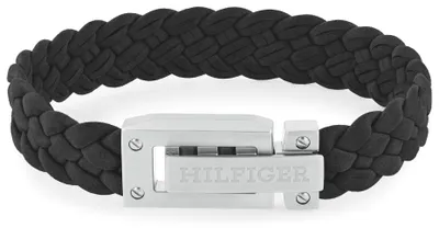 Productafbeelding van Tommy Hilfiger - 2790517 - Armband - Heren - Leer - Zwart - 19 cm